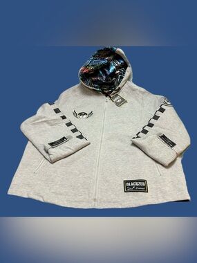 BLACKZEN X Sun Zunwalt Multicolor Patterned Hoodie Lining S